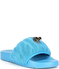 Kurt Geiger London Men's Eagle Ornament Puff Pool Slide Sandals