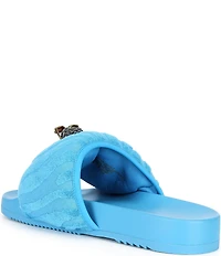 Kurt Geiger London Men's Eagle Ornament Puff Pool Slide Sandals