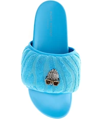 Kurt Geiger London Men's Eagle Ornament Puff Pool Slide Sandals