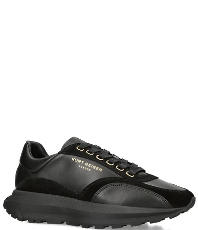 Kurt Geiger London Men's Gaspar Retro Leather and Suede Sneakers