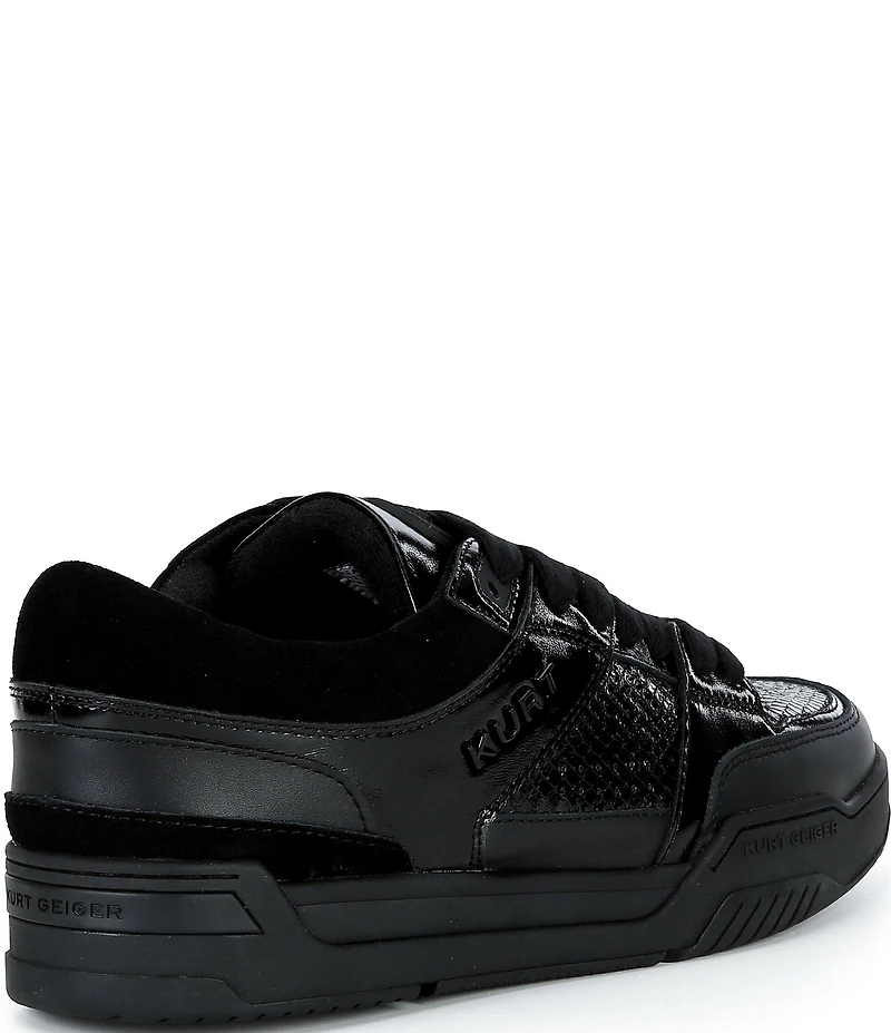 Kurt Geiger London Men's Hatton Snake Embossed Leather Sneakers