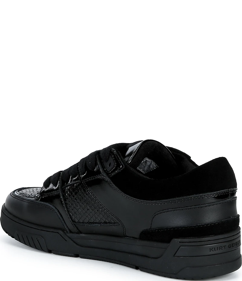 Kurt Geiger London Men's Hatton Snake Embossed Leather Sneakers
