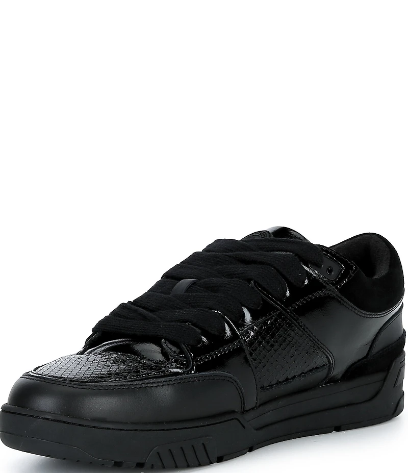 Kurt Geiger London Men's Hatton Snake Embossed Leather Sneakers
