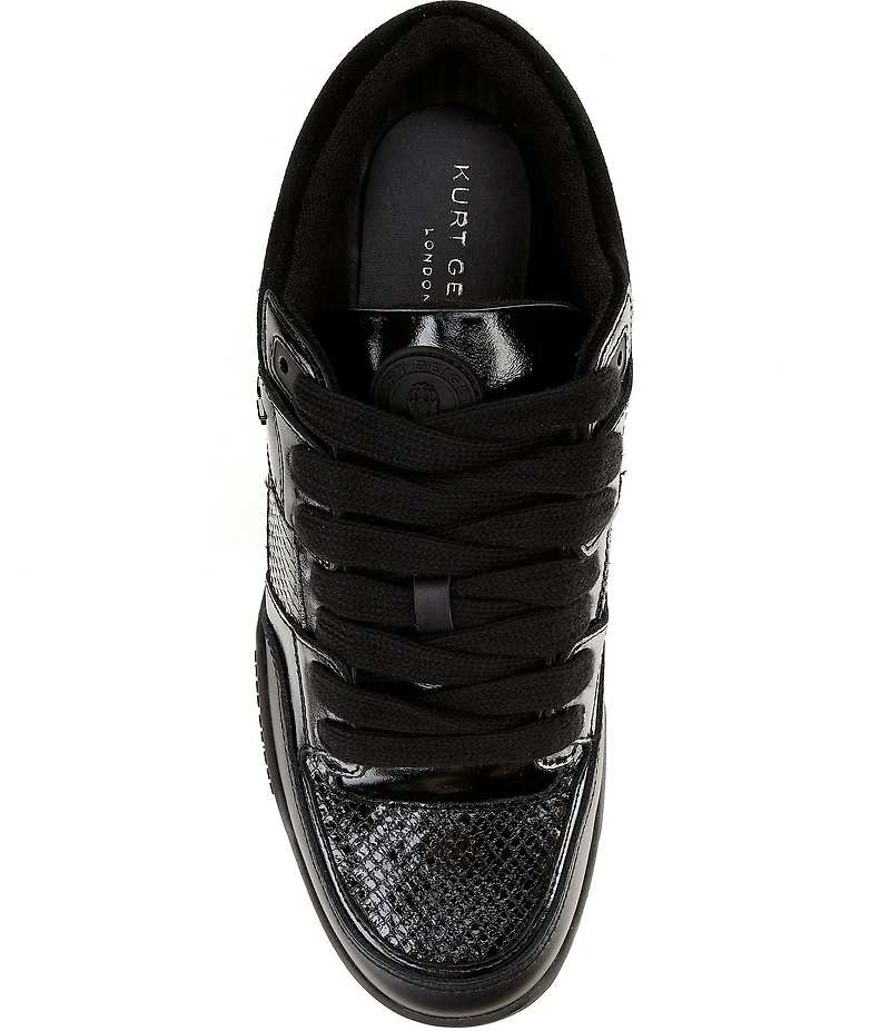 Kurt Geiger London Men's Hatton Snake Embossed Leather Sneakers