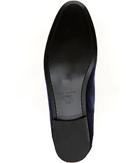 Kurt Geiger London Men's Hugh Velvet Logo Ornament Loafers