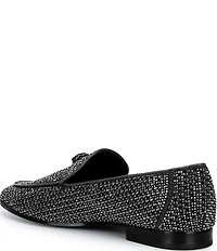 Kurt Geiger London Men's Hugh Crystal Embellished Logo Ornament Loafers