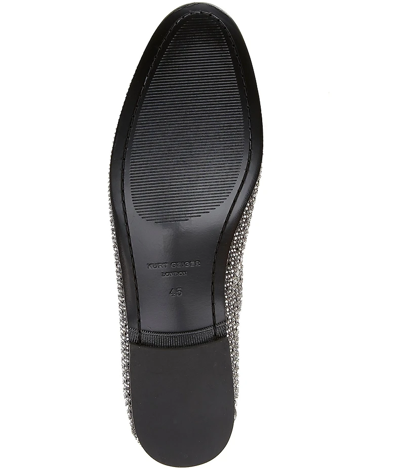 Kurt Geiger London Men's Hugh Crystal Embellished Logo Ornament Loafers