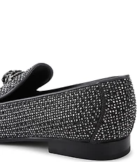 Kurt Geiger London Men's Hugh Crystal Embellished Logo Ornament Loafers