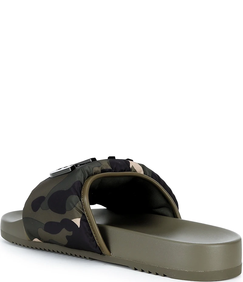 Kurt Geiger London Men's Kurt Camouflage Puff Pool Slide Sandals