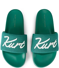 Kurt Geiger London Men's Kurt's Cabana Script Pool Slide Sandals