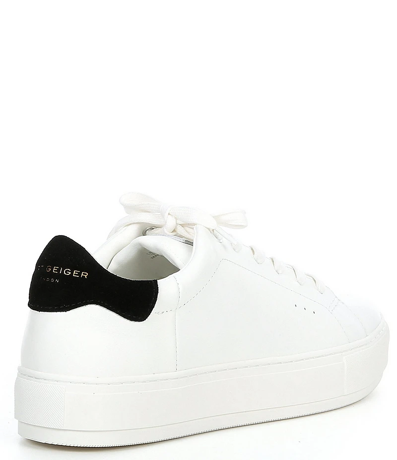 Kurt Geiger London Men's Laney Leather and Suede Lace Up Sneakers