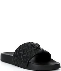 Kurt Geiger London Men's Meena Eagle 2 Ornament Pool Slide Sandals