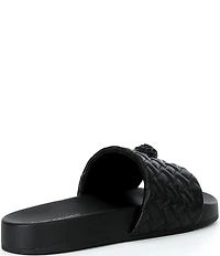 Kurt Geiger London Men's Meena Eagle 2 Ornament Pool Slide Sandals