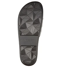 Kurt Geiger London Men's Meena Quilted Drenched Logo Ornament Pool Slide Sandals