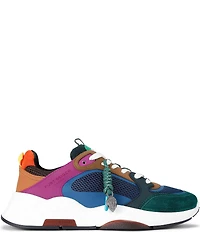 Kurt Geiger London Men's Royston Multi Leather and Mesh Sneakers