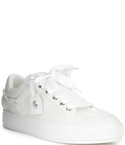 Kurt Geiger London Men's Southbank Tag Denim Logo Ornament Sneakers