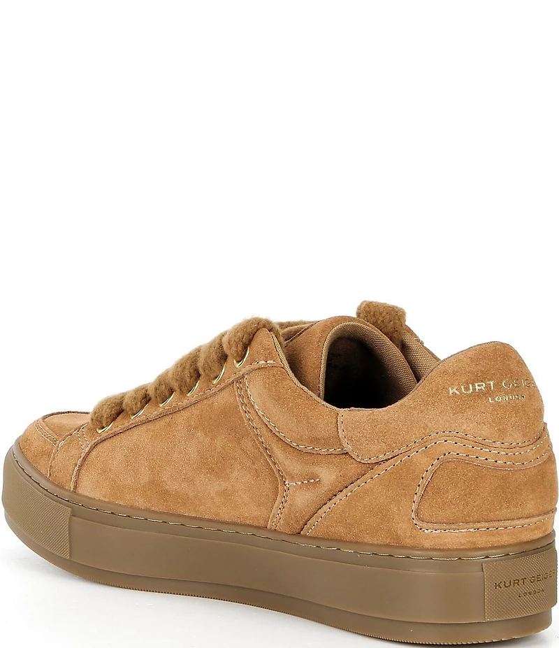 Kurt Geiger London Men's Southbank Tag Suede Logo Ornament Sneakers
