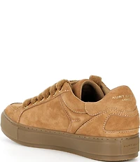 Kurt Geiger London Men's Southbank Tag Suede Logo Ornament Sneakers
