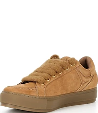 Kurt Geiger London Men's Southbank Tag Suede Logo Ornament Sneakers