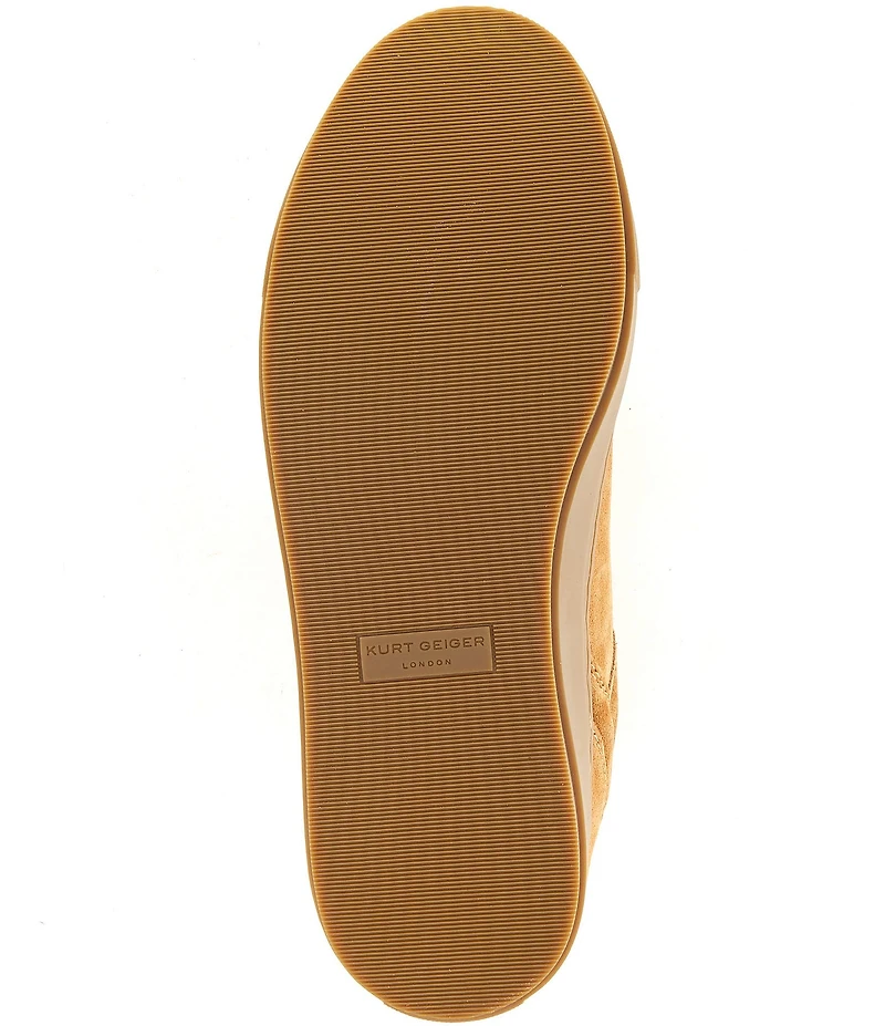 Kurt Geiger London Men's Southbank Tag Suede Logo Ornament Sneakers
