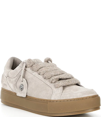 Kurt Geiger London Men's Southbank Tag Suede Logo Ornament Sneakers