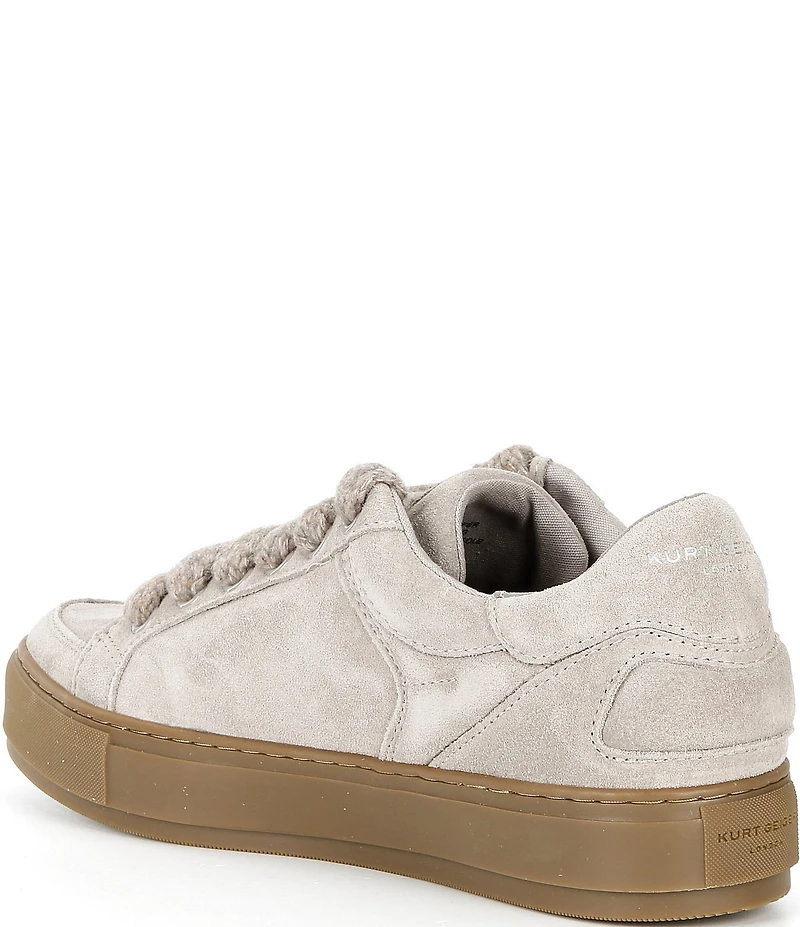 Kurt Geiger London Men's Southbank Tag Suede Logo Ornament Sneakers