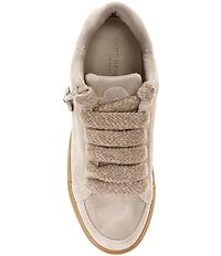 Kurt Geiger London Men's Southbank Tag Suede Logo Ornament Sneakers
