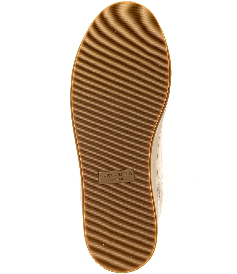 Kurt Geiger London Men's Southbank Tag Suede Logo Ornament Sneakers
