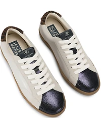 Kurt Geiger London Men's Strand Leather Leopard Accent Sneakers