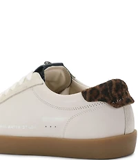 Kurt Geiger London Men's Strand Leather Leopard Accent Sneakers