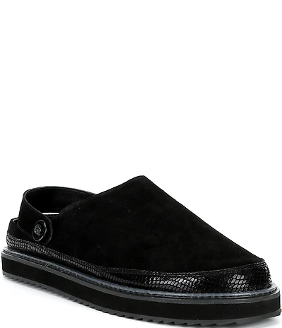 Kurt Geiger London Men's Woodford Suede Embossed Mules