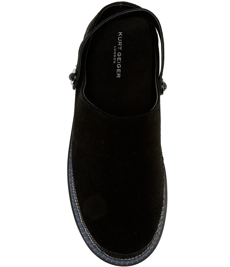 Kurt Geiger London Men's Woodford Suede Embossed Mules