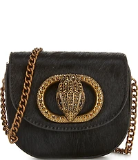 Kurt Geiger London Micro Chelsea Haircalf Saddle Crossbody Bag