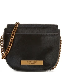 Kurt Geiger London Micro Chelsea Haircalf Saddle Crossbody Bag