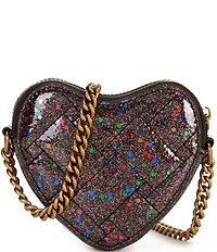 Kurt Geiger London Micro Glitter Heart Crossbody Bag
