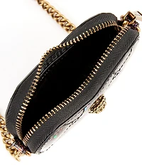 Kurt Geiger London Micro Glitter Heart Crossbody Bag