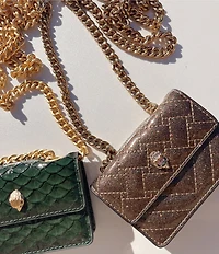 Kurt Geiger London Micro Gold Kensington Crossbody Bag