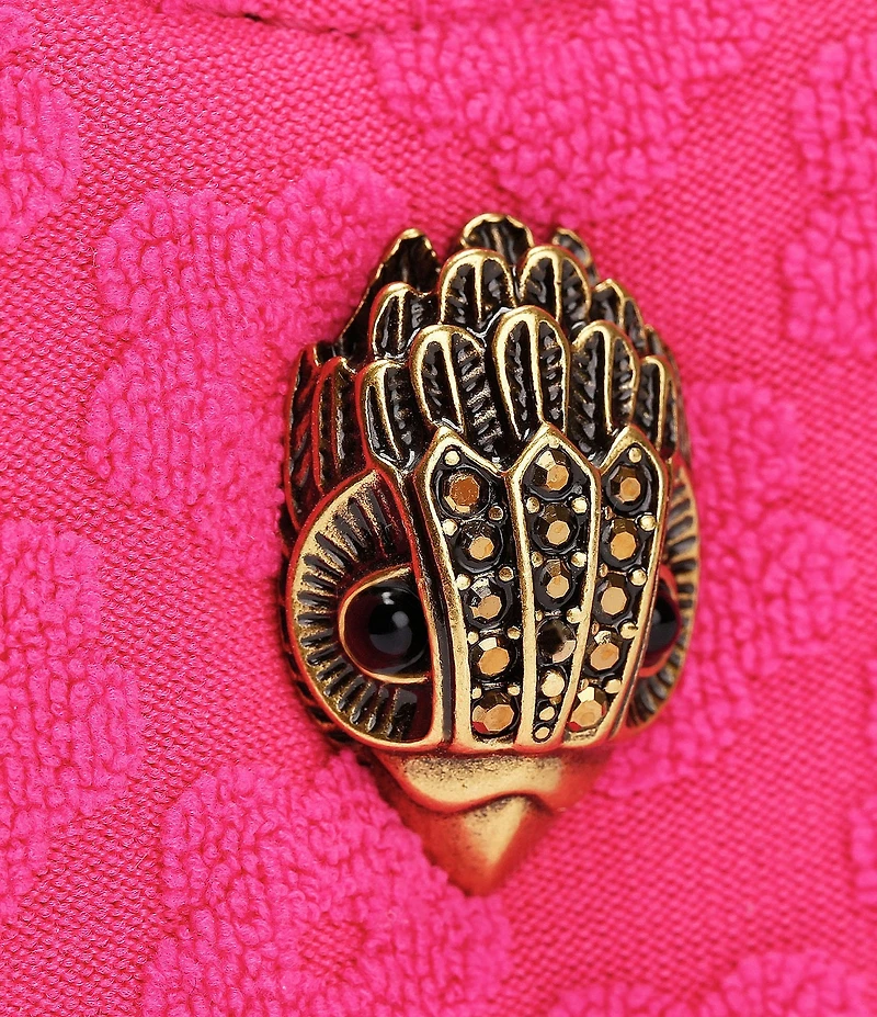 Kurt Geiger London Micro Heart Floral Fabric Crossbody Bag