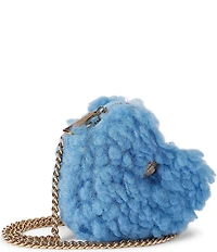 Kurt Geiger London Micro Heart Crossbody Faux Fur Crossbody Bag