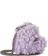 Kurt Geiger London Micro Heart Crossbody Faux Fur Crossbody Bag