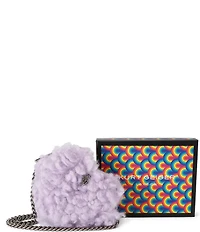 Kurt Geiger London Micro Heart Crossbody Faux Fur Crossbody Bag