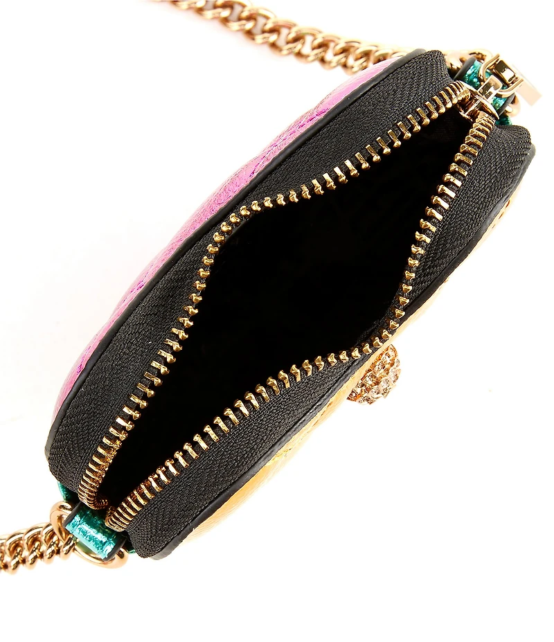 Kurt Geiger London Micro Heart Two Tone Crossbody Bag