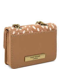 Kurt Geiger London Micro Kensington Animal Print Chain Crossbody Bag