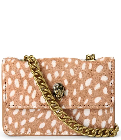 Kurt Geiger London Micro Kensington Animal Dotted Print Chain Crossbody Bag