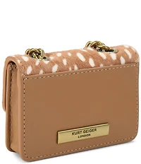 Kurt Geiger London Micro Kensington Animal Dotted Print Chain Crossbody Bag