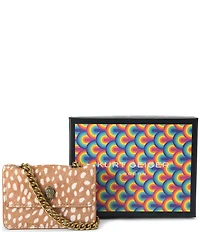 Kurt Geiger London Micro Kensington Animal Dotted Print Chain Crossbody Bag