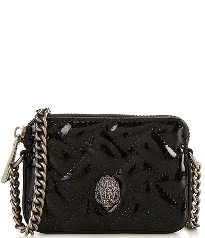 Kurt Geiger London Micro Kensington Glitter Camera Chain Strap Crossbody Bag