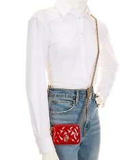 Kurt Geiger London Micro Kensington Glitter Camera Chain Strap Crossbody Bag
