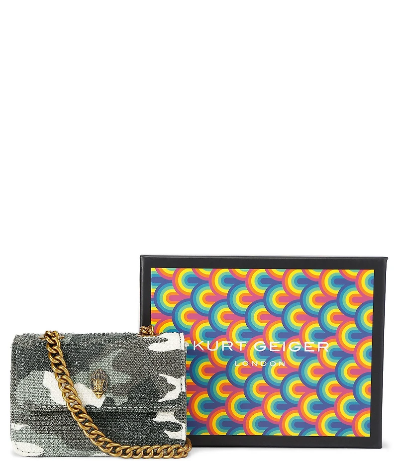 Kurt Geiger London Micro Kensington Camo Crossbody Bag