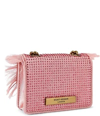 Kurt Geiger London Micro Kensington Chain Embellished Fringe Crossbody Bag